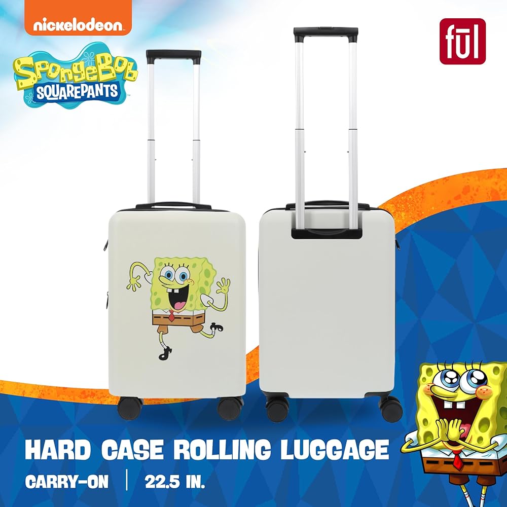Amazon.com | FUL Squarepants 22.5 Inch Carry On Luggage, Hardshell